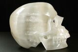 Realistic, Hollow Selenite Crystal Skull - Morocco #378698-7